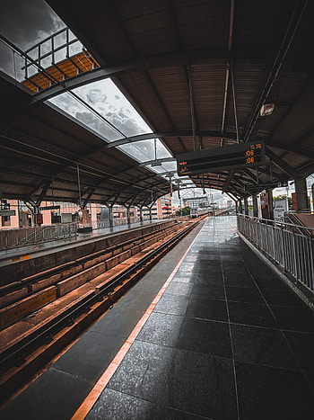 Metro Station, sky, tints and shades, Hyderabad HD phone wallpaper
