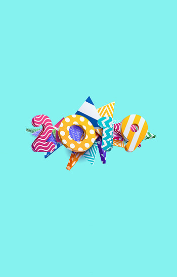 Abstract, shapes, 2019, Happy New Year HD phone wallpaper