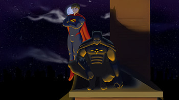 Batman And Superman Madness Multiplied, batman, superman, superheroes, artwork, art, digital-art HD wallpaper