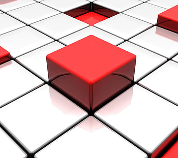 Cool red and white block Android Smart HD wallpaper