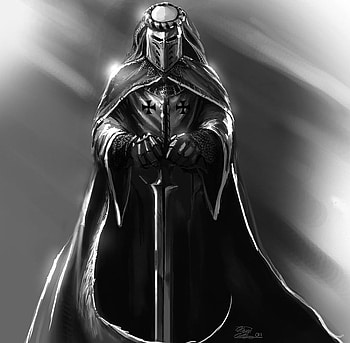 Knight, templar, fantasy, crusader, warrior HD wallpaper