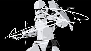 Black & White, Sci Fi, Star Wars, Stormtrooper HD wallpaper