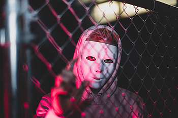 Miscellanea, Miscellaneous, Grid, Mask, Human, Person, Anonymous, Hood HD wallpaper