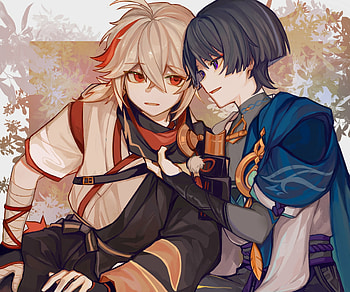 Kaedehara Kazuha & Scaramouche, Scaramouche (Genshin Impact), Kaedehara Kazuha (Genshin Impact), video game, Genshin Impact HD wallpaper