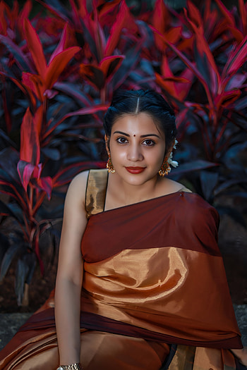 Shivada Nair, magenta, lip HD phone wallpaper