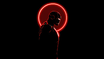 Marvel Iron Man , iron-man, superheroes, artwork, art, digital-art, dark, ai, black HD wallpaper