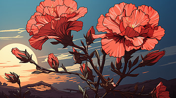Majestic Carnations - Floral, flower, nature, carnation HD wallpaper