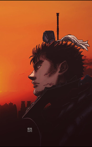 Guts, sky, berserk, anime HD phone wallpaper
