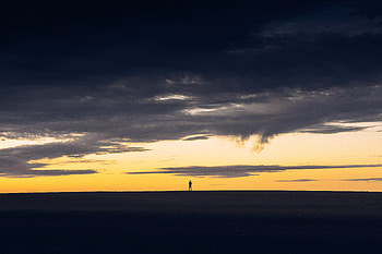 Nature, Sunset, Sky, Silhouette, Human, Person HD wallpaper