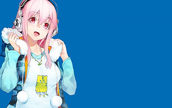 super sonico, nitroplus, girl, art HD wallpaper
