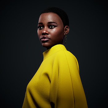 Lupita Nyong'o, Artstation, Likeness Study HD phone wallpaper
