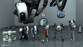 portal 2 characters HD wallpaper