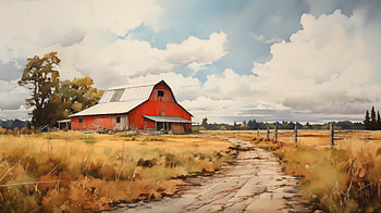Rustic Barn Countryside, artistic, barn HD wallpaper