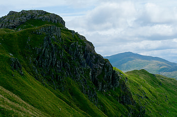 Nature, Grass, Mountains, Rocks, Dahl, Distance, Valley HD wallpaper