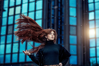Girl Hairs In Air , girls, model, artist, artwork, digital-art HD wallpaper