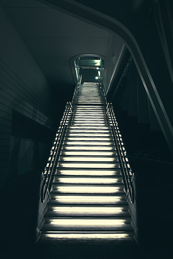 Miscellanea, Miscellaneous, Illumination, Backlight, Ladder, Stairs, Output, Exit HD phone wallpaper