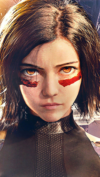 Alita: Battle Angel film, , background, Sci-fi adventure HD phone wallpaper