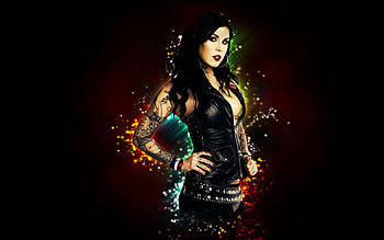 Kat Von D, , Striking visuals, Mysterious aura HD wallpaper
