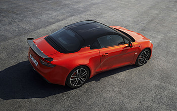 2022, Alpine A110 S, , top view, exterior, red coupe, red A110 S, French sports cars, Alpine HD wallpaper