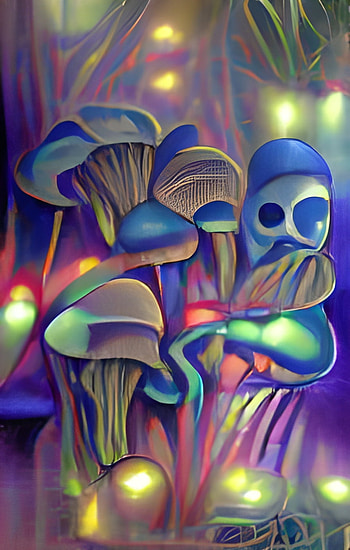 Magic Mushrooms, magenta, art, nature HD phone wallpaper