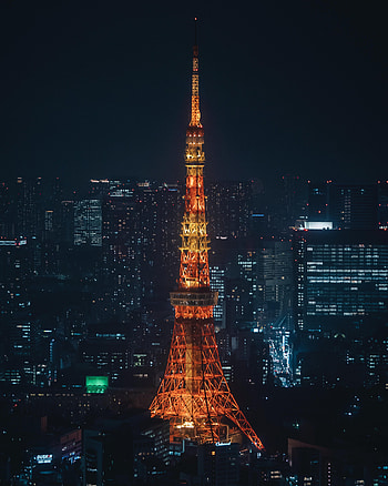 Cities, Night, Architecture, City, Building, Backlight, Illumination, Tower HD phone wallpaper
