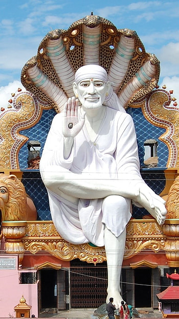 Sai Baba Live, Big Statue HD phone wallpaper
