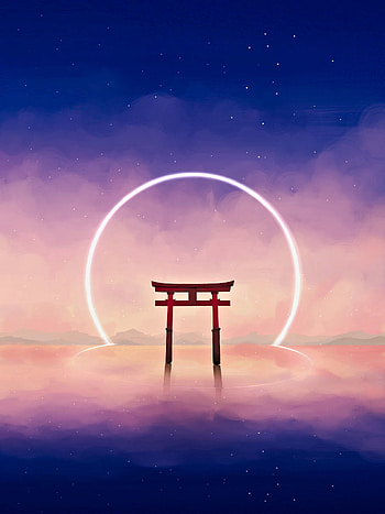 Art, Shine, Light, Ring, Arch, Shinto HD phone wallpaper