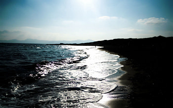 Nature, Sand, Silhouette, Colors, Color, Paints, Surf, Wave HD wallpaper
