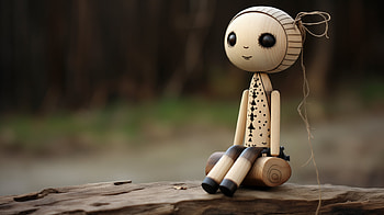 Enchanting Wooden Doll, wooden, man made, doll HD wallpaper