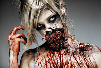 Zombie, Creepy, Dark, Blood HD wallpaper