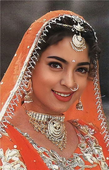 Juhi chawla, vintage, Bollywood HD phone wallpaper