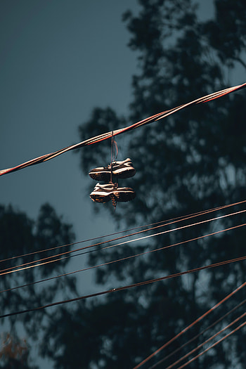 Miscellanea, Miscellaneous, Sneakers, Cable, Wires, Wire, Footwear HD phone wallpaper