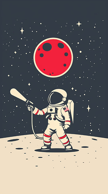 Spaceman with Blaster HD phone wallpaper