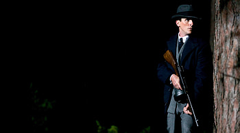 Public Enemy, building, tommy gun, , man HD wallpaper