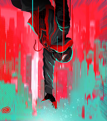 Jump, Spider-Man: Into the Spider-Verse, artwork HD phone wallpaper