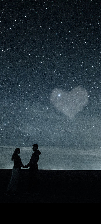MEAT AT NIGHT, SKY, SHE, DIL, raat, DARK, HART, MY, LIFE, PAYAR HD phone wallpaper