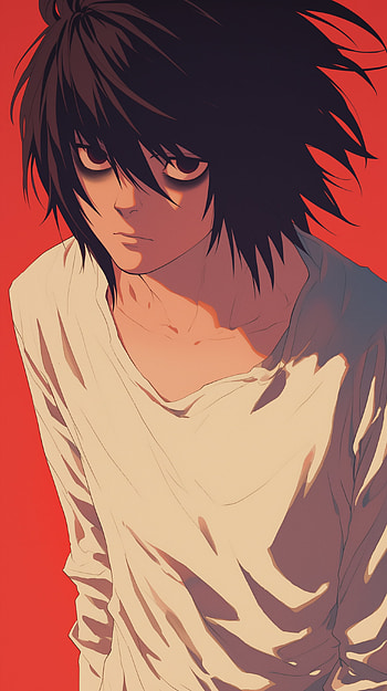 L from Death Note Anime, Anime, Death Note, L (Death Note) HD phone wallpaper