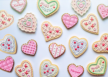 Valentine's day, food, cookies HD wallpaper