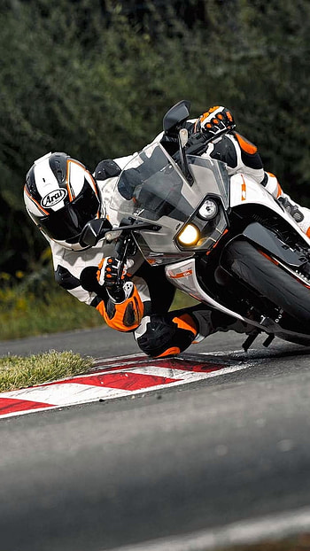 Ktm Rc 390, White Bike HD phone wallpaper