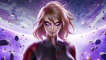 Evil Captain Marvel , captain-marvel, superheroes, artist, artwork, digital-art, artstation HD wallpaper