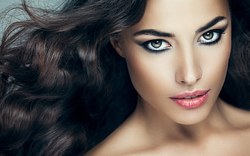 Beauty, girl, makeup, eyes, face, woman HD wallpaper