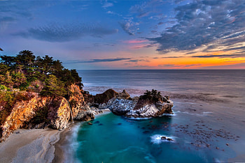 Magnificent McWay waterfall, Big Sur spectacle, Nature's masterpiece, que paradise HD wallpaper