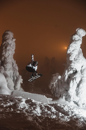 Sports, Snow, Human, Person, Bounce, Jump, Snowboard, Snowboarder HD phone wallpaper