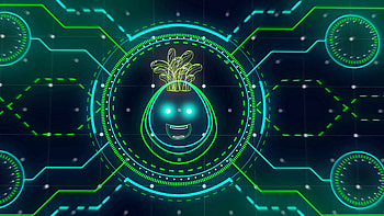 Art, Neon, Sci-Fi, Emoticon, Smiley, Monster HD wallpaper