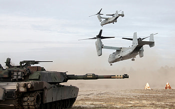 Aircraft M1A1 Abrams Tank Military Tanks United States Marine Corps V-22 Osprey ... HD wallpaper