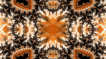 Trippy Psychedelic Fractal, trippy, psychedelic, aesthetic, orange (Color), Abstract, fractal HD wallpaper