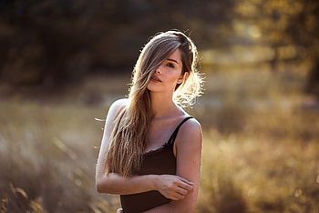 Blonde Women Outdoor, girls, model HD wallpaper