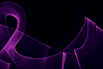 Purple Fractal , abstract, dark, black, artist, artwork, digital-art HD wallpaper