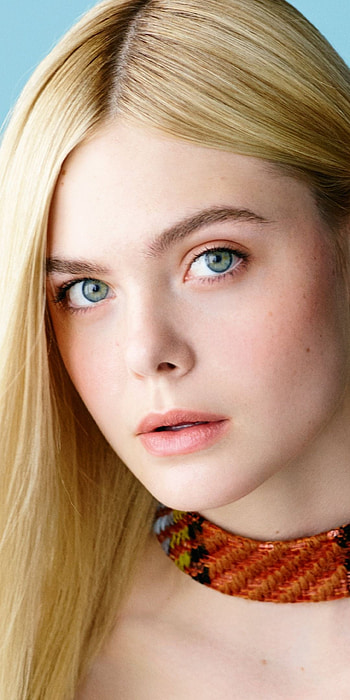 Elle Fanning, Green eyes, Blonde, Style HD phone wallpaper