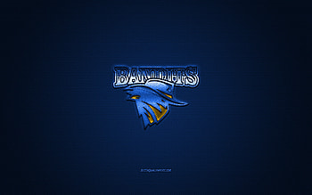 Brisbane Bandits, Austrian baseball club, ABL, blue logo, blue carbon fiber background, Australian Baseball League, baseball, Brisbane, Australia, Brisbane Bandits logo HD wallpaper